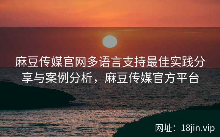 麻豆传媒官网多语言支持最佳实践分享与案例分析，麻豆传媒官方平台